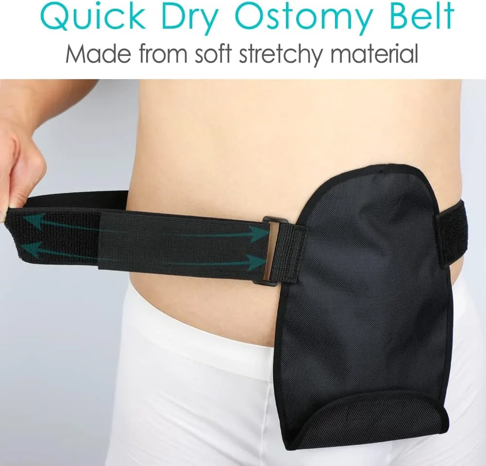 Waterproof Ostomy Bag Cover Belt Adjustable Washable Colostomy Bag Covers Protector Reusable Stoma Urostomy Ileostomy Pouch Supplies Leak-proof Odour Masking Noise Reduction for Patients Women Men
