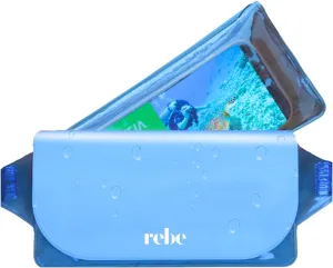 Waterproof Phone Pouch - Waterproof Fanny Pack - Phone Underwater Photography - Dry Bag for Swimming - Screen Touch Sensitive 11 12 13 14 15 16 Pro MAX Compatible (Blue)