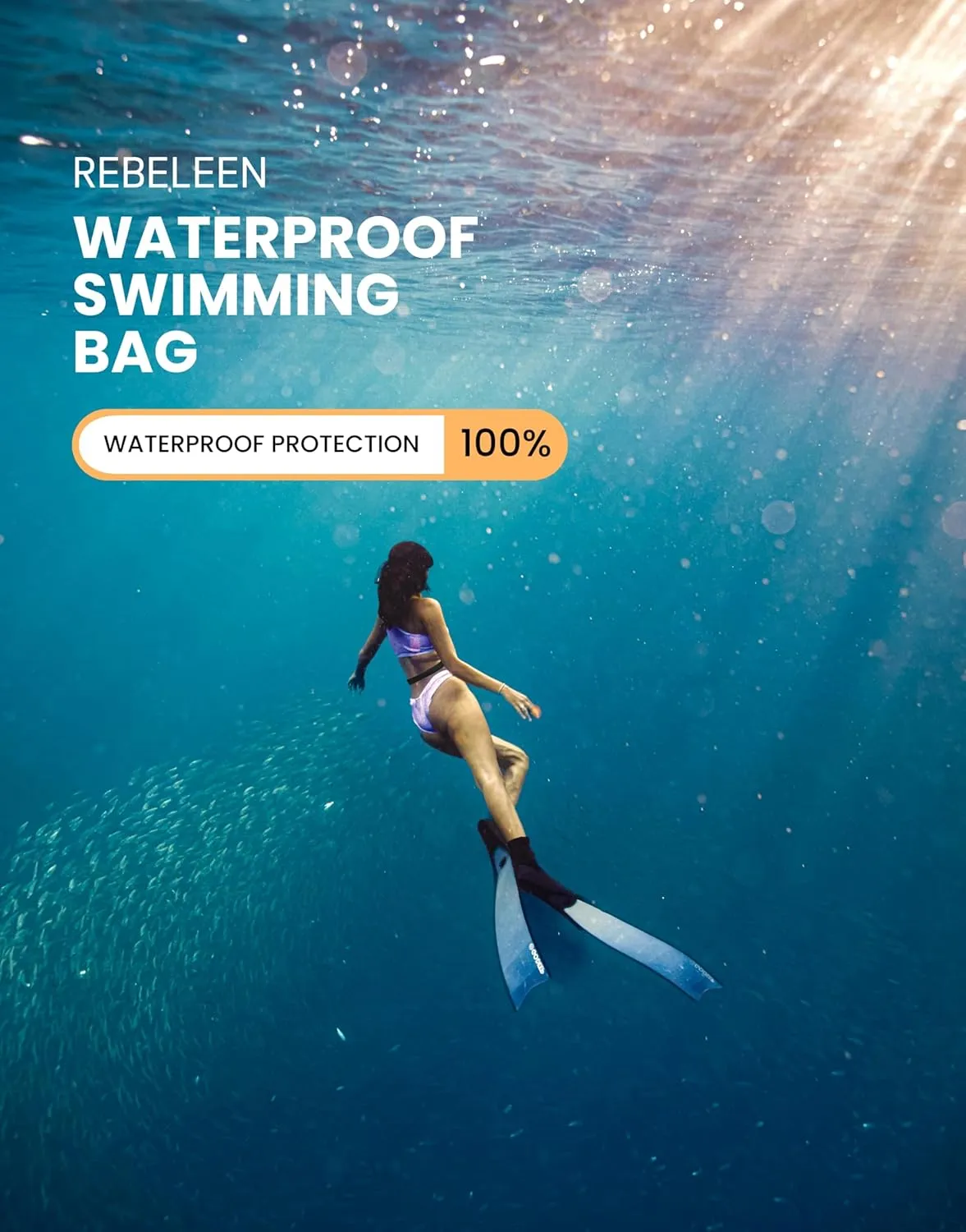 Waterproof Phone Pouch - Waterproof Fanny Pack - Phone Underwater Photography - Dry Bag for Swimming - Screen Touch Sensitive 11 12 13 14 15 16 Pro MAX Compatible (Blue)