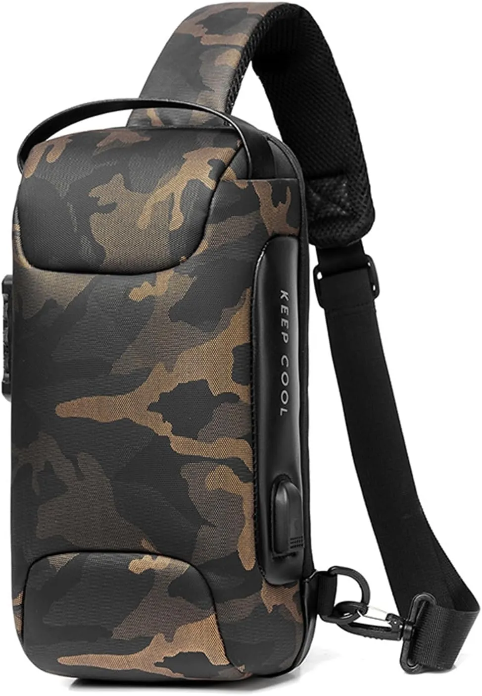Waterproof Sling Bag for Men and Women,Chest Bag Shoulder Backpack Crossbody Backpack Hiking Daypack Motorcycle Bag(Camouflage)
