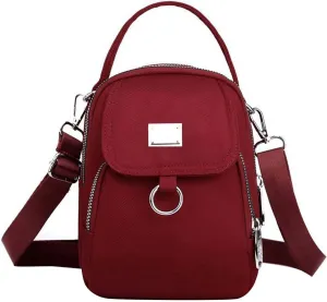 Waterproof Women Crossbody Bag Nylon Messenger Bags Simple Purse for Work, Multi-pocket Storage Shoulder Handbag