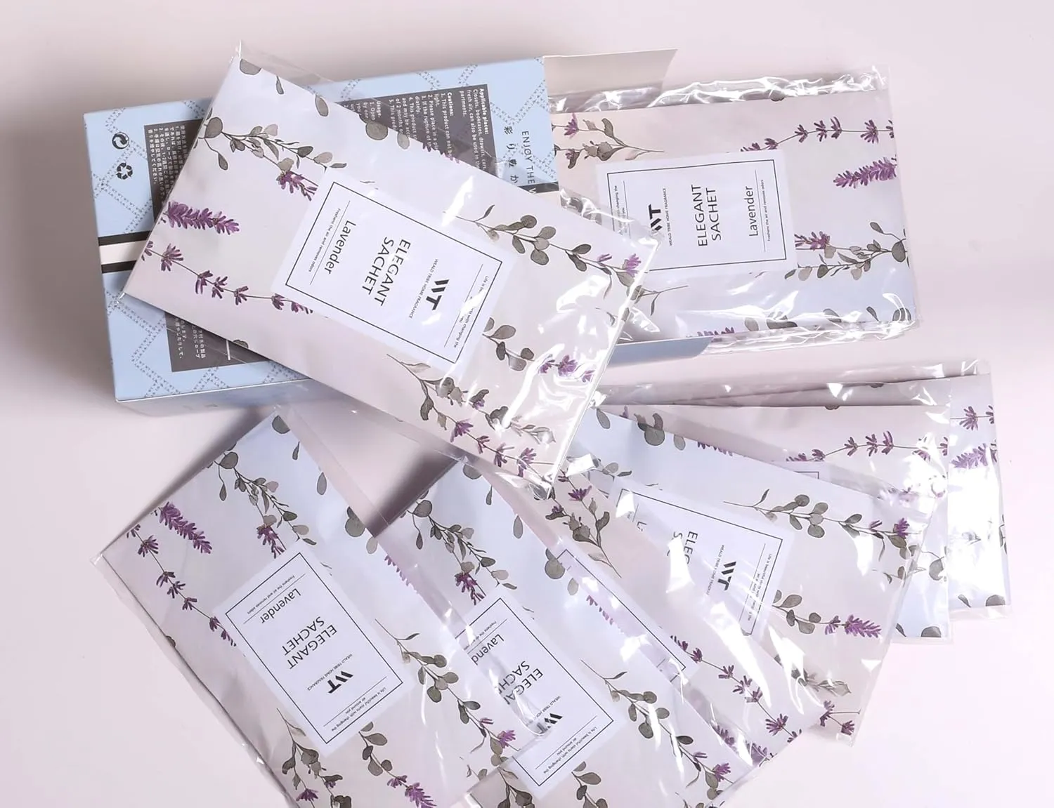 WEALD TRIBE 12 Packs Fresh Linen Scented Sachets for Closet and Drawer Deodorizer | Air Freshener Long Lasting Large Sachets Bags Hanging Home Fragrance