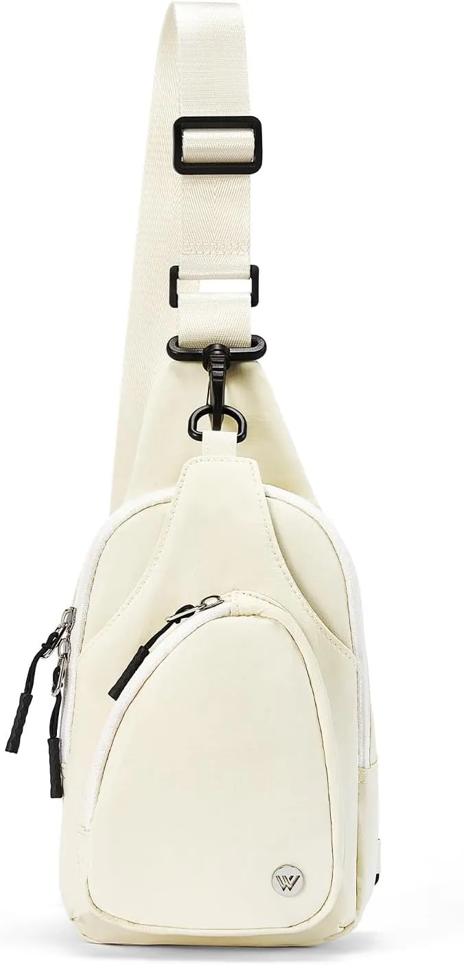 WESTBRONCO Small Sling Bag for Women Nylon Crossbody Sling Backpck Lightweight for Travel Casual Daily