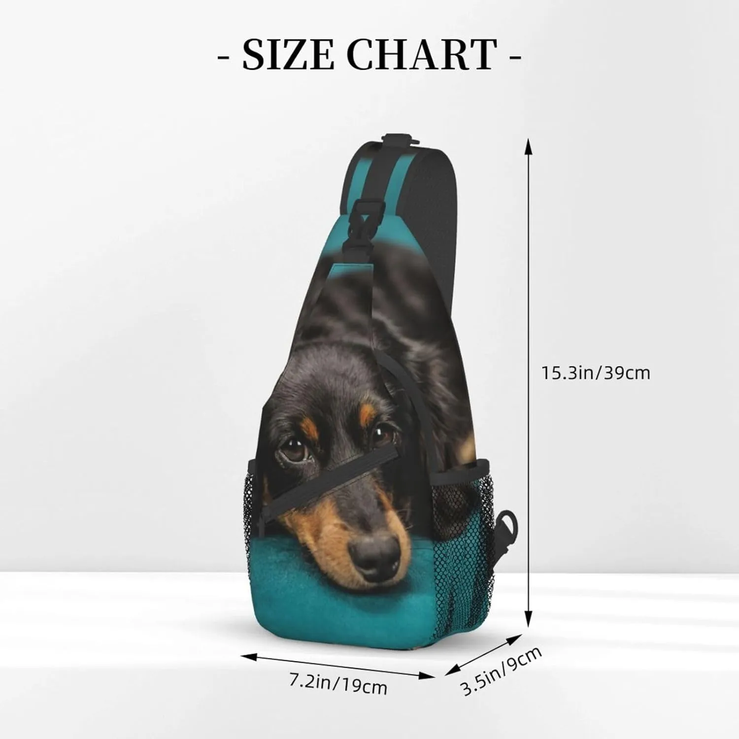 White Blue Daisy Cross Chest Bag Diagonally,Crossbody Backpack Travel Hiking Casual Chest Bags Lightweight Sling Bag