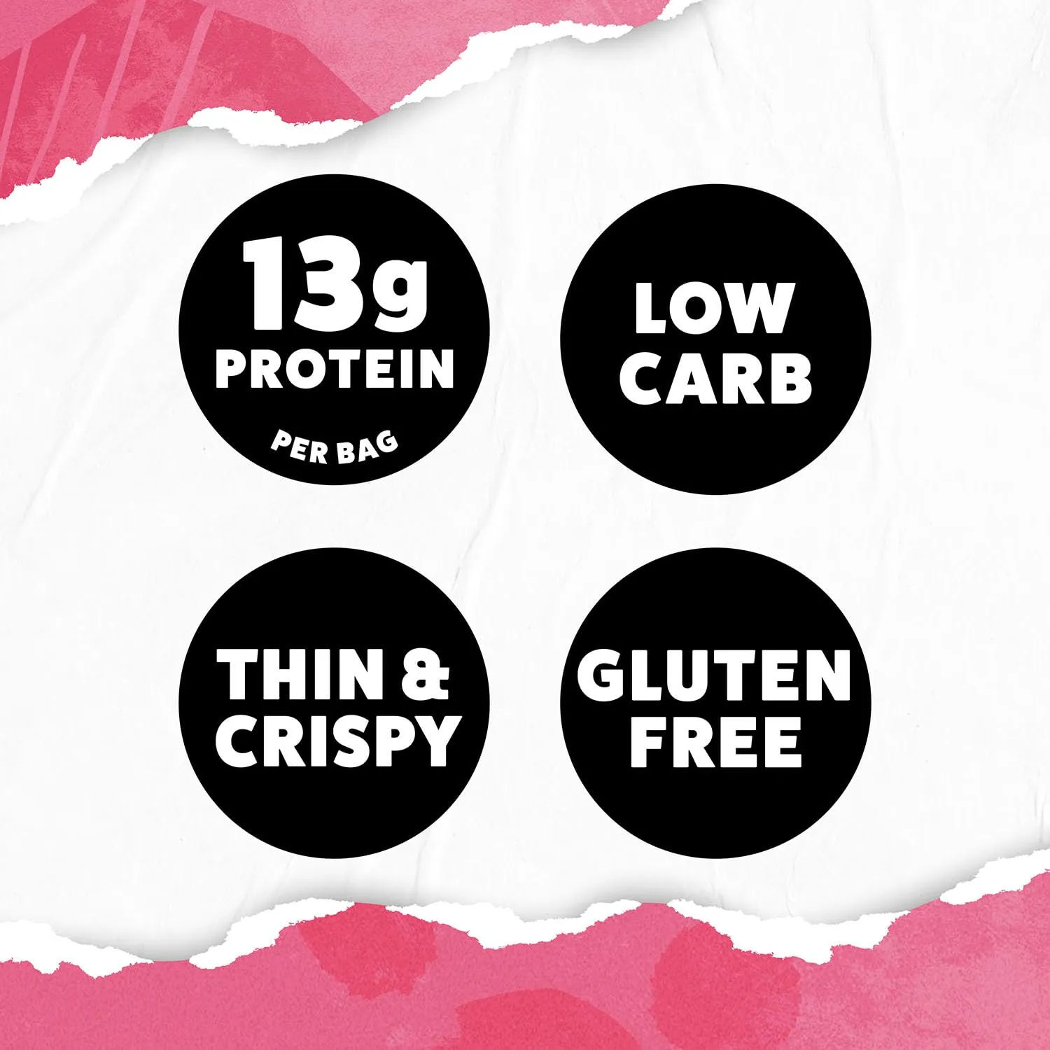 WILDE Himalayan Pink Salt Protein Chips, Thin and Crispy, High Protein, Keto Friendly, Made with Real Ingredients, 1.34oz Bags (Pack of 8)