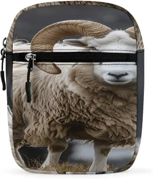 With Circular Corners Small Satchel Mini Crossbody Sling Bag Shoulder Bag for Men Women Workout Travelling