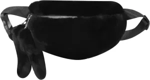 Women Girls Faux Fur Fanny Pack Fashion Plush Waist Pack Winter Belt Bum Bag Coin Phone Pouch Crossbody Chest Bag