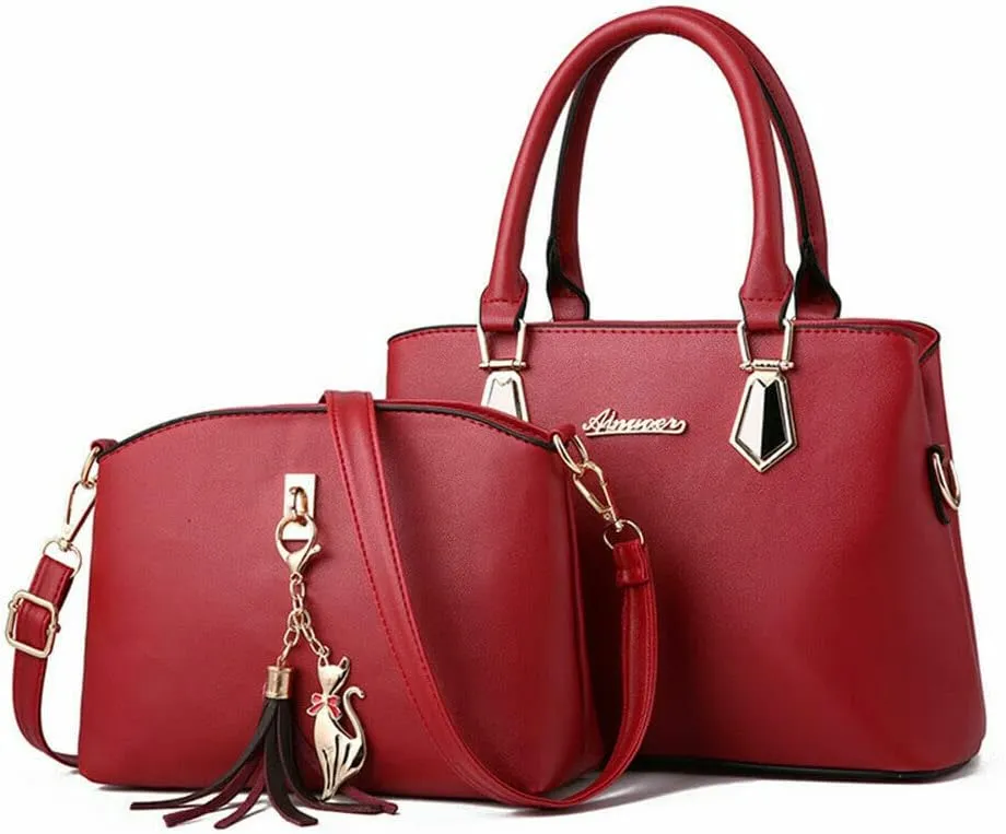 Women Handbags, Satchel Shoulder Tote Bags Wallets, Soft Leather Bucket Tote Purse