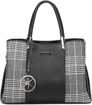Women Leather Handbag, Elegant Top Handle Shoulder Tote Crossbody Bag, Chic Satchel Purse for Ladies, Multi-Functional Design for Daily Use