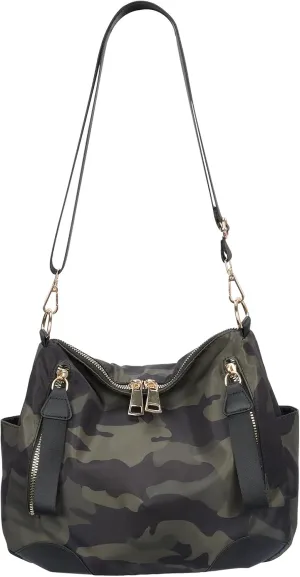 Women Nylon Crossbody Bag Hobo Tote Bag Large Capacity Anti-theft Lightweight Travel Shoulder Bag