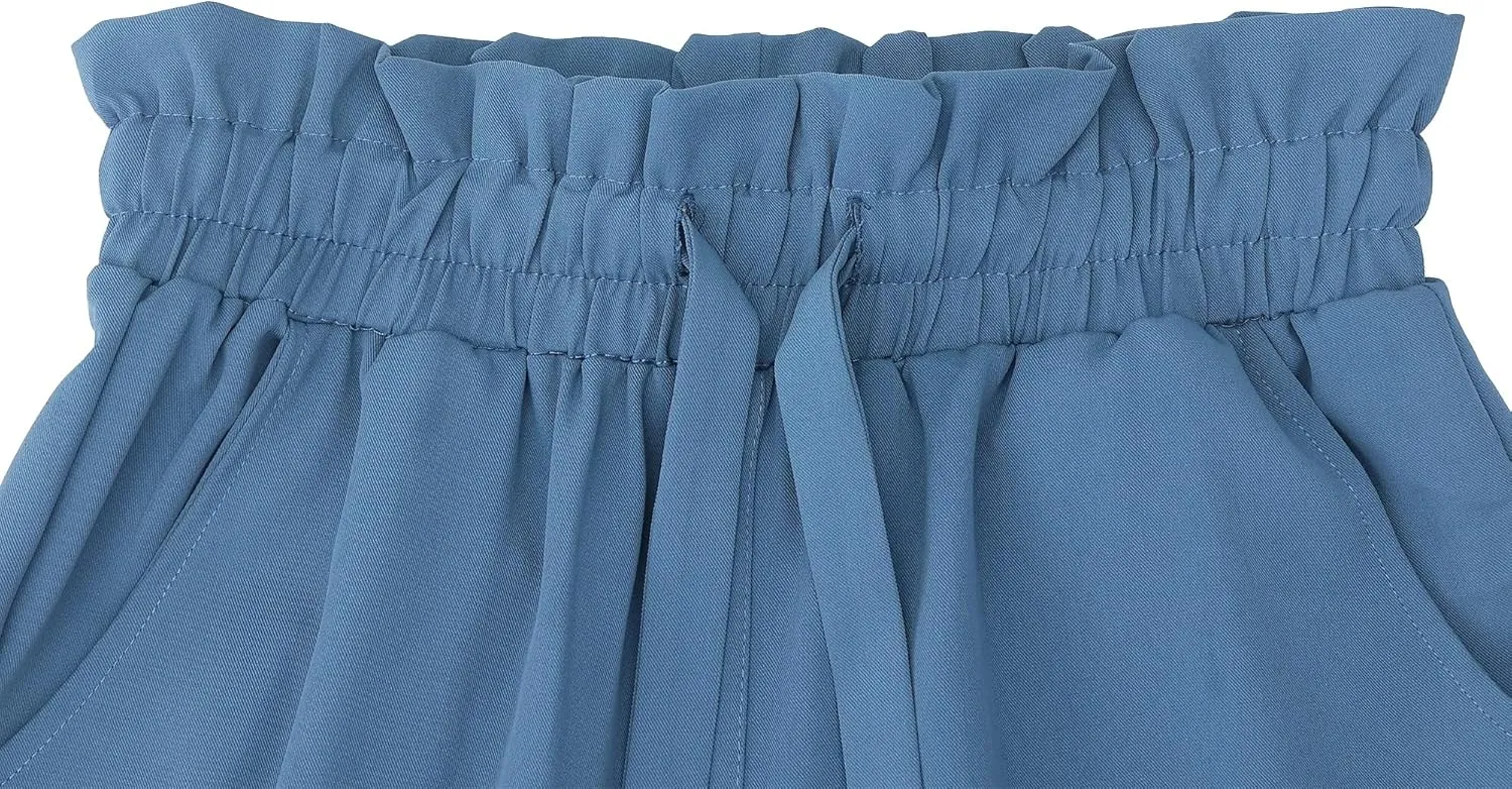 Women Pencil Pants, Women Casual, Paper Bag Waist Pants,Suitable for Wearing in Offices, Schools and Companies