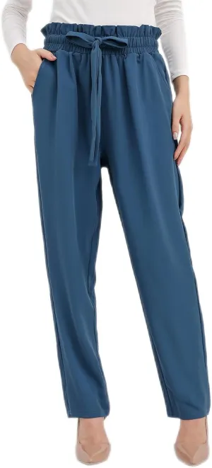 Women Pencil Pants, Women Casual, Paper Bag Waist Pants,Suitable for Wearing in Offices, Schools and Companies