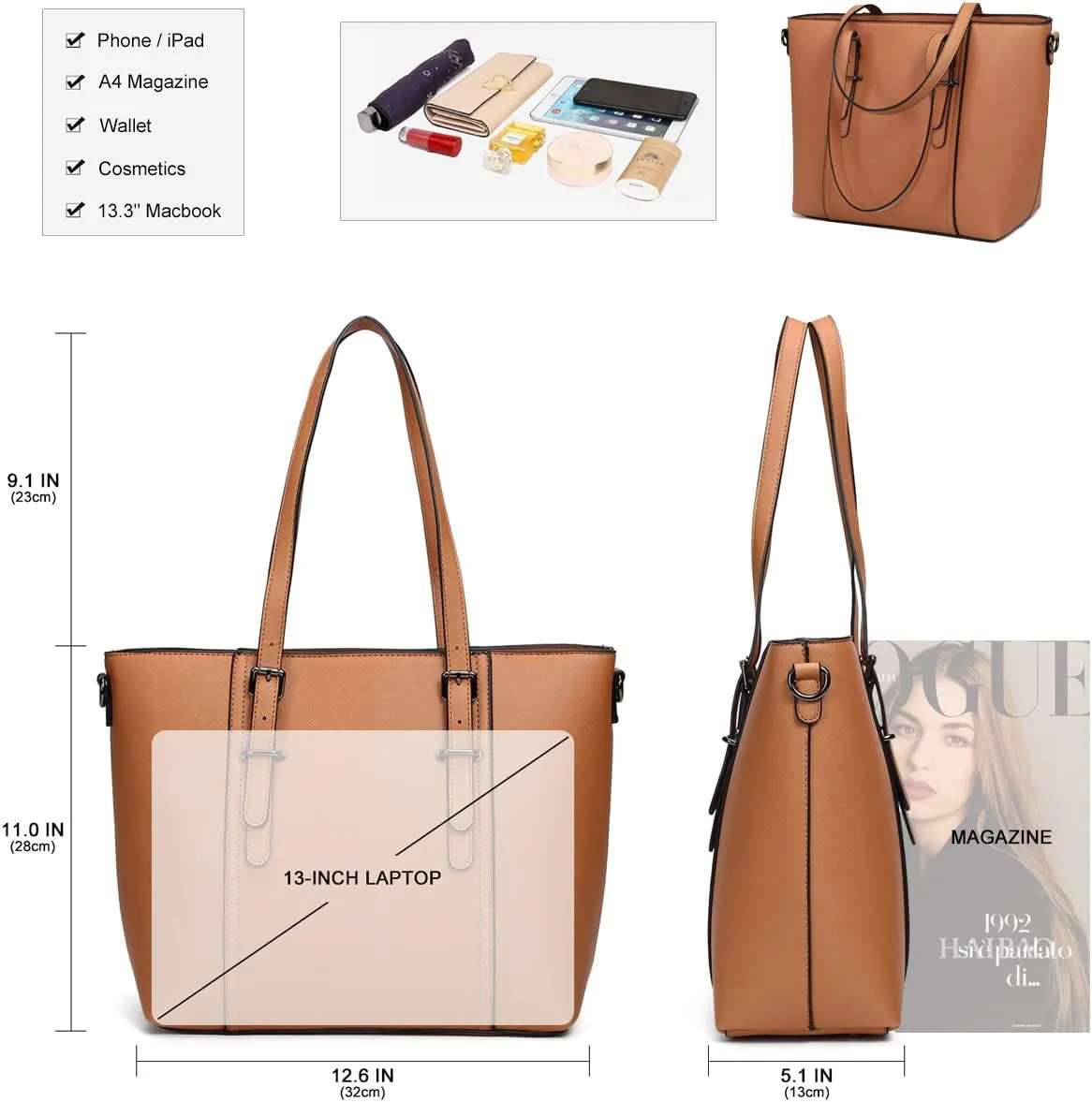 Women Purses and Handbags Tote Shoulder Bag Top Handle Satchel Bags for Ladies