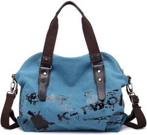 Women Shoulder bags Vintage Hobo Canvas Handbag Top Handle Tote Crossbody Purses
