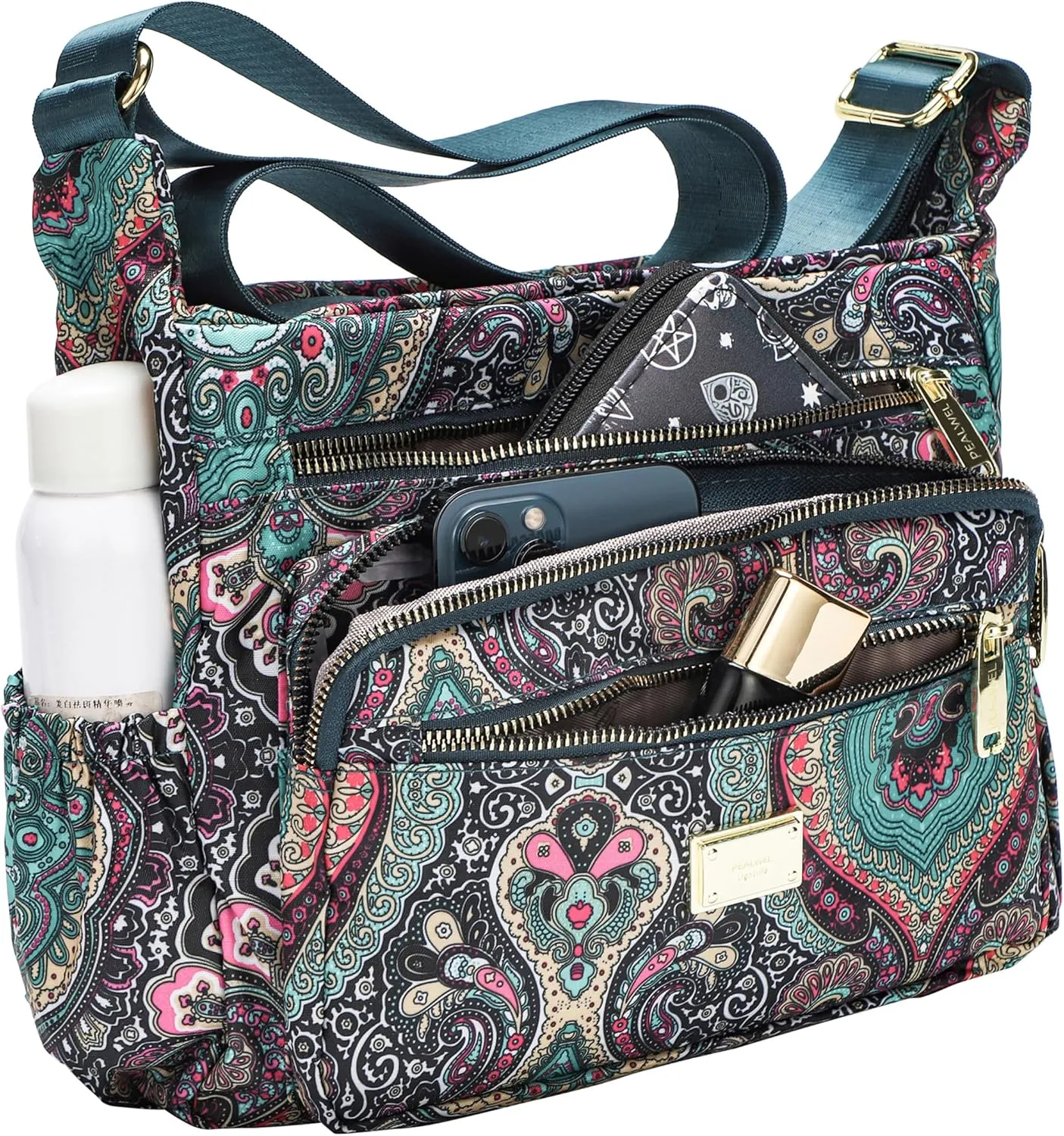 Women Shoulder Handbag Roomy Multiple Pockets Bag Ladies Crossbody Purse Tote Top Handle Satchel