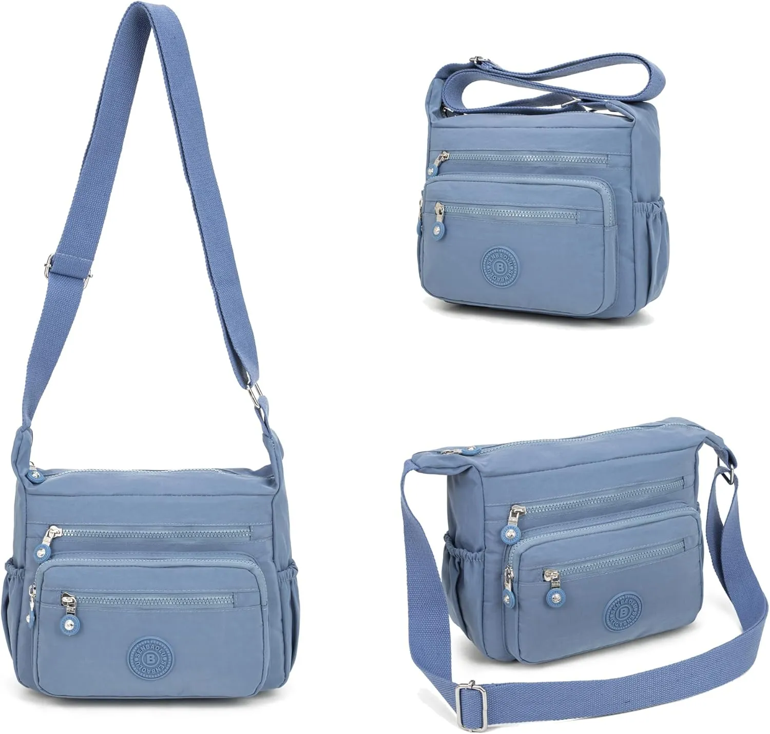 Women Shoulder Handbag Roomy Multiple Pockets Bag Ladies Crossbody Purse Tote Top Handle Satchel
