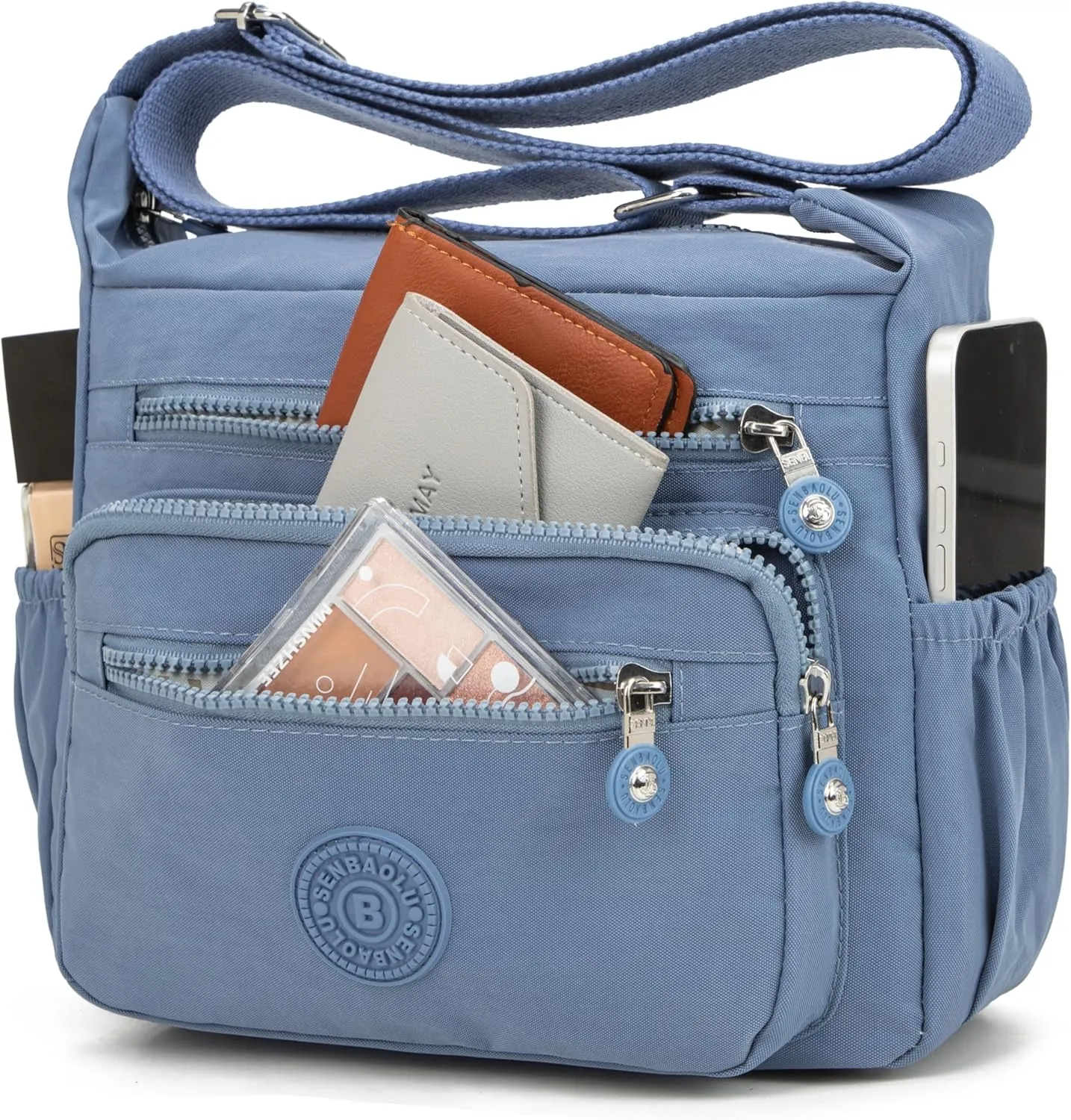 Women Shoulder Handbag Roomy Multiple Pockets Bag Ladies Crossbody Purse Tote Top Handle Satchel