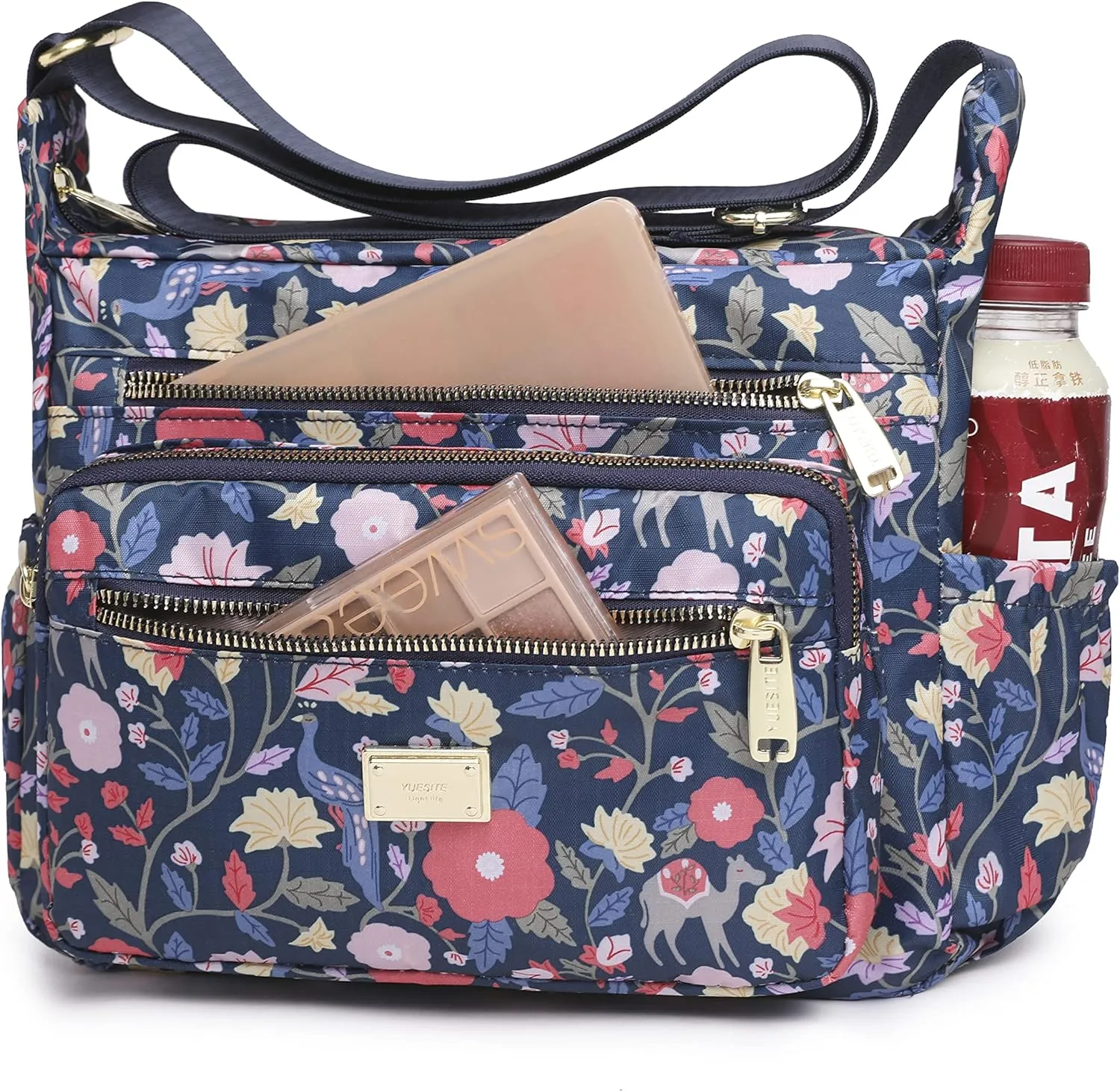 Women Shoulder Handbag Roomy Multiple Pockets Bag Ladies Crossbody Purse Tote Top Handle Satchel