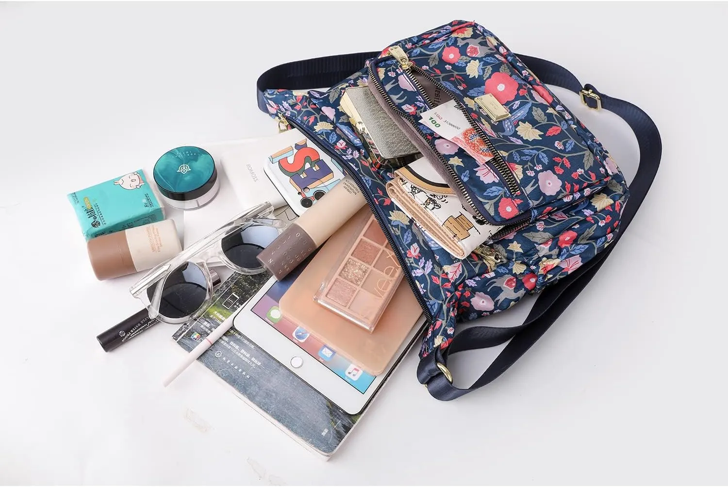 Women Shoulder Handbag Roomy Multiple Pockets Bag Ladies Crossbody Purse Tote Top Handle Satchel