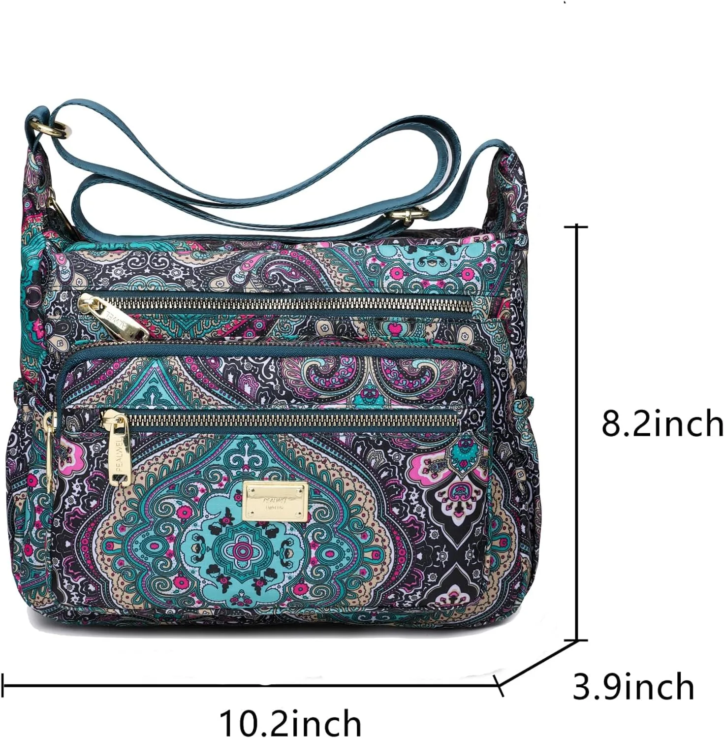 Women Shoulder Handbag Roomy Multiple Pockets Bag Ladies Crossbody Purse Tote Top Handle Satchel