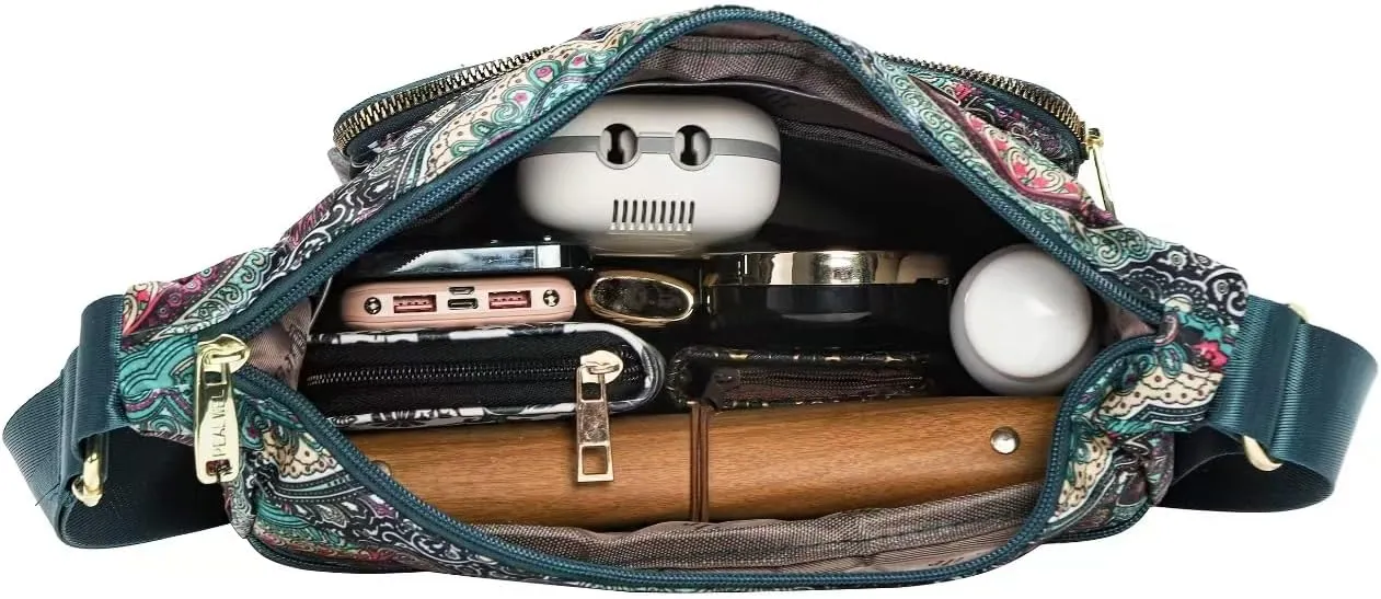 Women Shoulder Handbag Roomy Multiple Pockets Bag Ladies Crossbody Purse Tote Top Handle Satchel