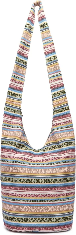 Women Shoulder Handbags Fashion canvas Hippie Crossbody Bags Bohemian Animal Prints Hobo Bags