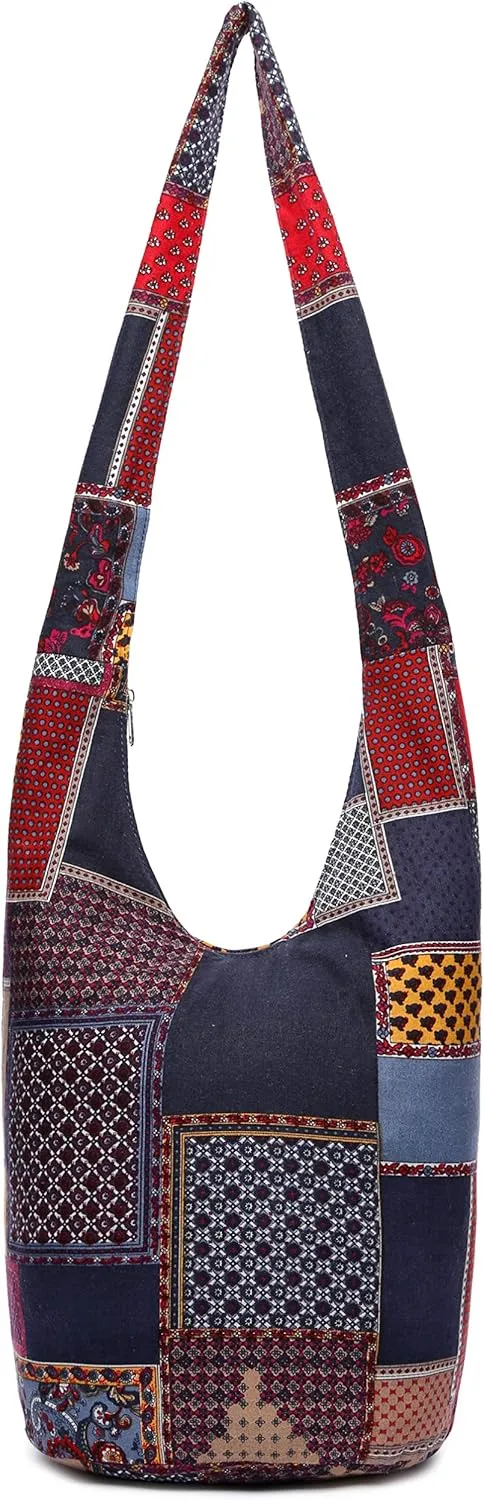 Women Shoulder Handbags Fashion canvas Hippie Crossbody Bags Bohemian Animal Prints Hobo Bags