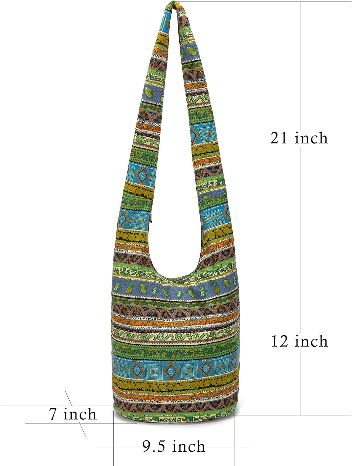 Women Shoulder Handbags Fashion canvas Hippie Crossbody Bags Bohemian Animal Prints Hobo Bags