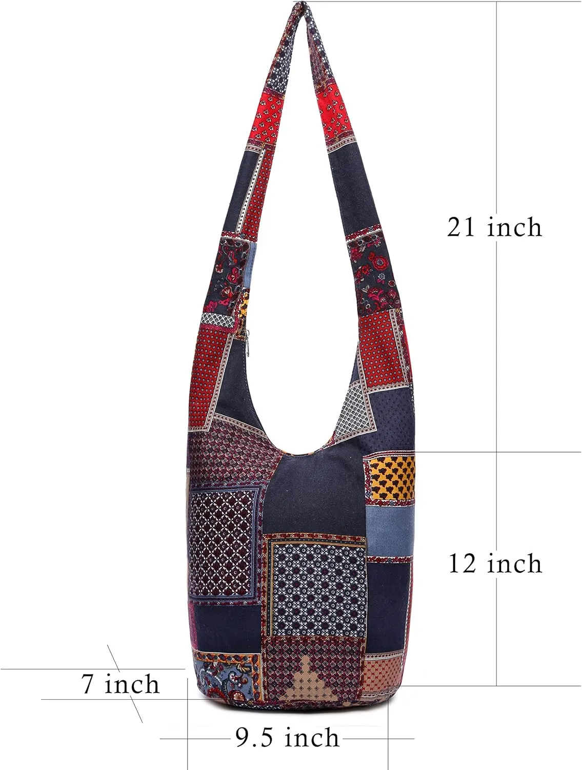 Women Shoulder Handbags Fashion canvas Hippie Crossbody Bags Bohemian Animal Prints Hobo Bags