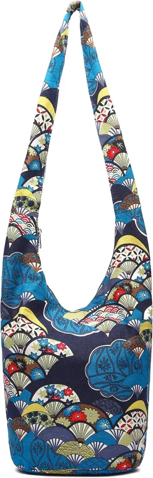 Women Shoulder Handbags Fashion canvas Hippie Crossbody Bags Bohemian Animal Prints Hobo Bags