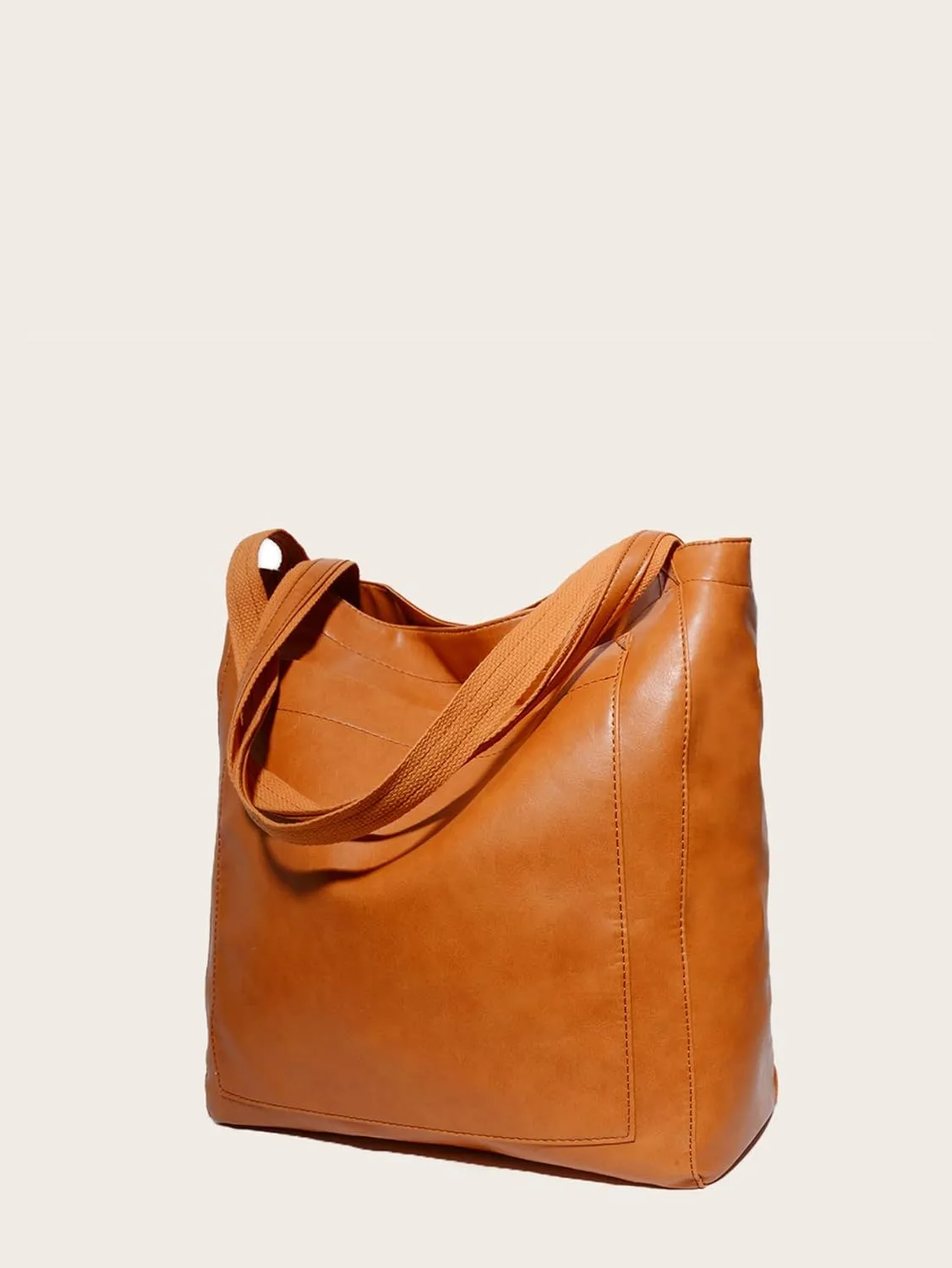 Women Slouchy Tote Large Capacity Shoulder Purses Retro PU Leather Handbag Tote Bags Travel Purse Shopper Weekender Bag
