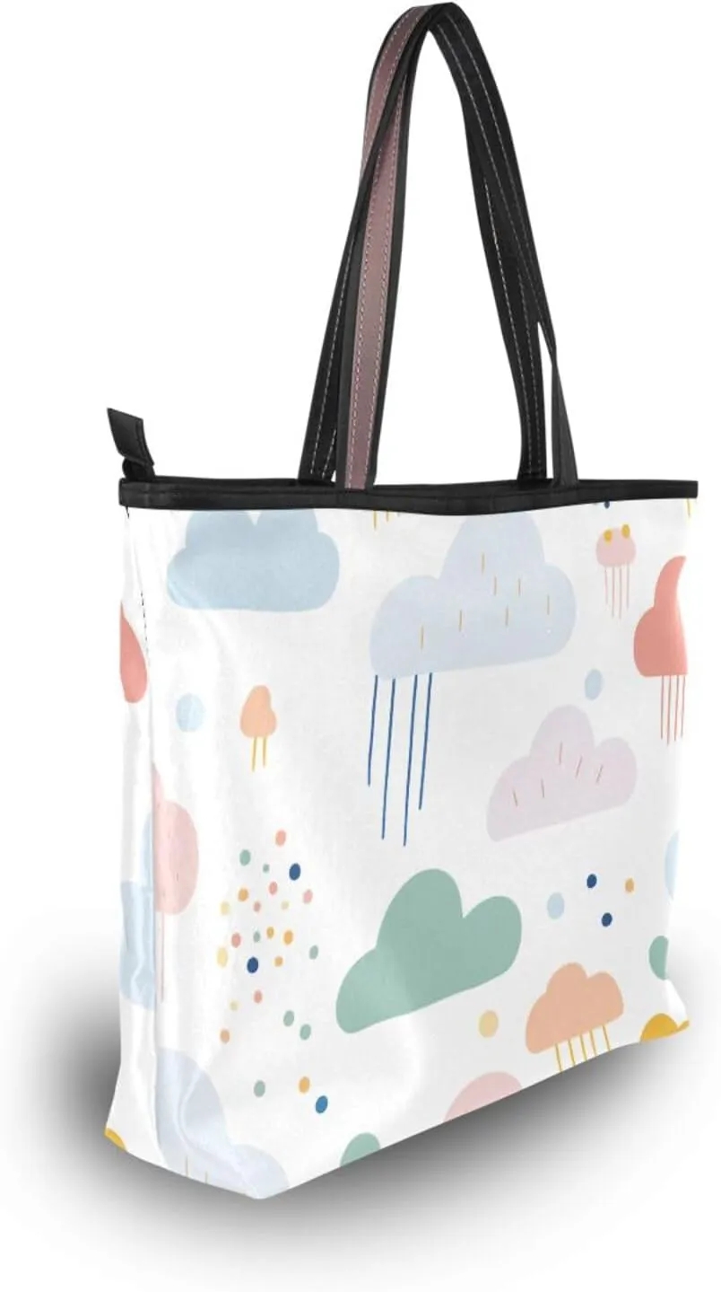 Women Tote Bag, Large Shoulder Hobo Bags Casual Handbags Big Capacity Shopping Work Bag for Vacation, 5