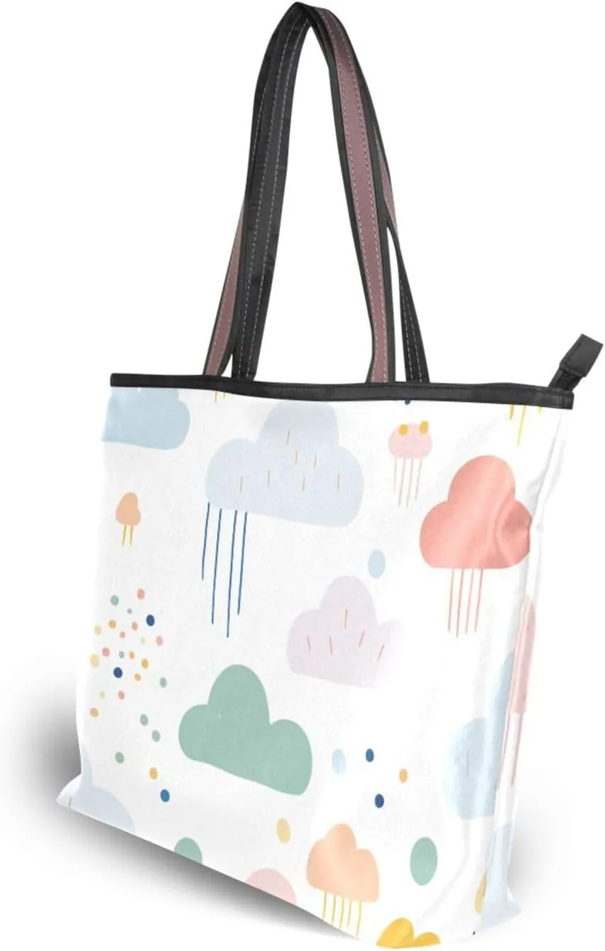 Women Tote Bag, Large Shoulder Hobo Bags Casual Handbags Big Capacity Shopping Work Bag for Vacation, 5