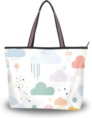 Women Tote Bag, Large Shoulder Hobo Bags Casual Handbags Big Capacity Shopping Work Bag for Vacation, 5