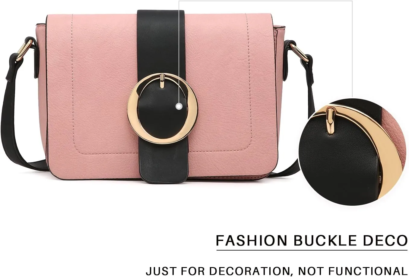 Women Vegan Leather Crossbody Shoulder Bags Fashion Purses Structured Messenger Bags