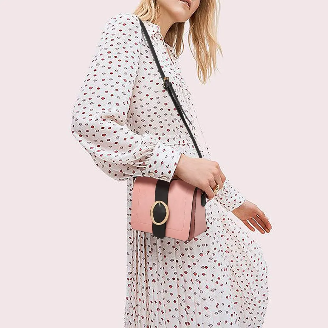Women Vegan Leather Crossbody Shoulder Bags Fashion Purses Structured Messenger Bags