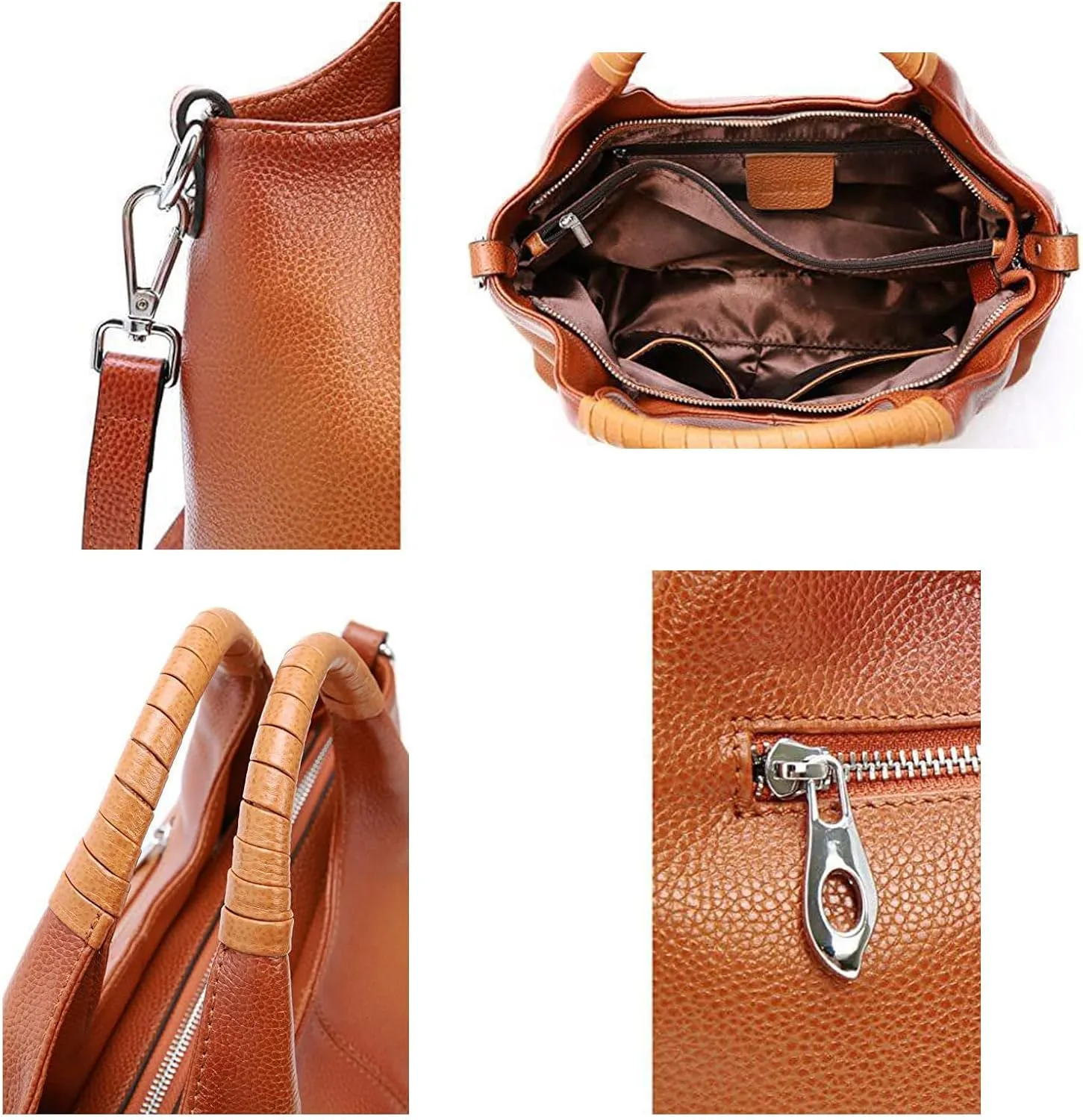 Women Woven Tote Crossbody Bag, Fashion Weave Top Handle Handbag Purse Handmade Beach Shoulder Bag Hobo Underarm Bag