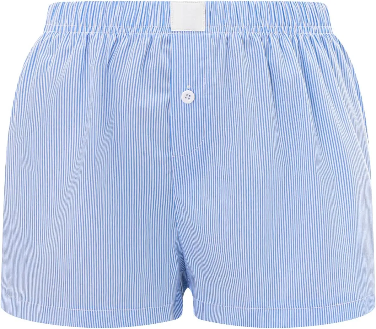 Women Y2k Pajamas Shorts Micro Button Boxers Elastic Waist Cute Pj Bottoms Summer Plaid Lounge Short