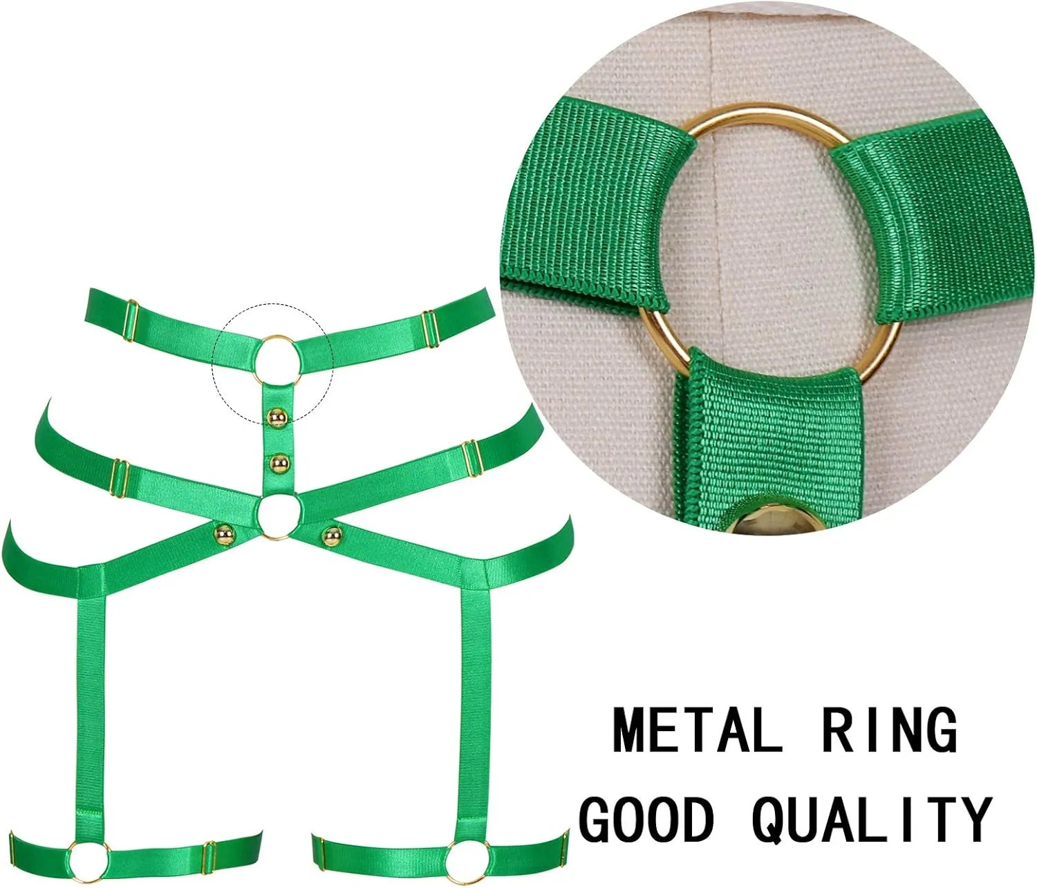 Women's Body Harness Punk Garter Leg Waist Dance Elastic Gothic Carnival Accessories