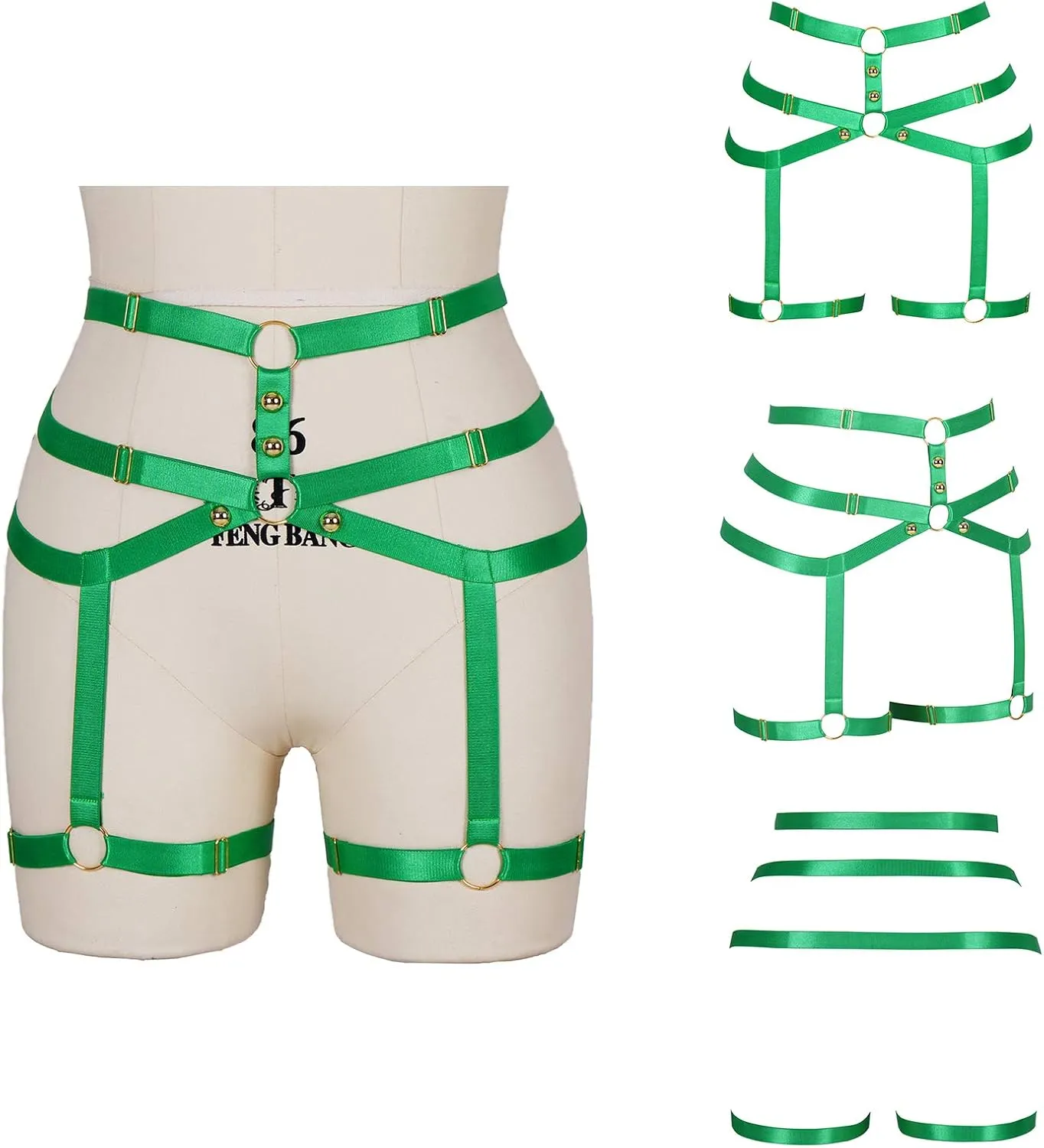 Women's Body Harness Punk Garter Leg Waist Dance Elastic Gothic Carnival Accessories