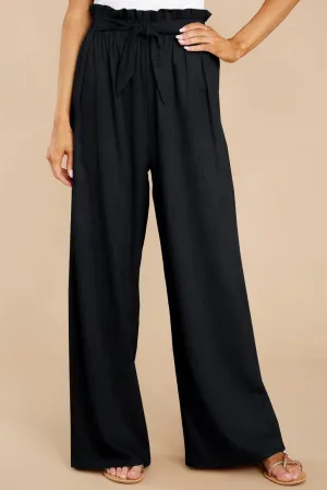 Women's Cotton Linen Casual Adjustable Tie Knot Trousers Boho Palazzo Beach Pants Loose Fit Wide Leg Work Pant