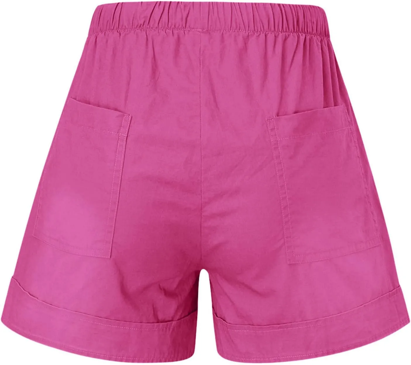 Womens Drawstring Shorts Summer Elastic Waist Casual Lightweight with Pockets #45