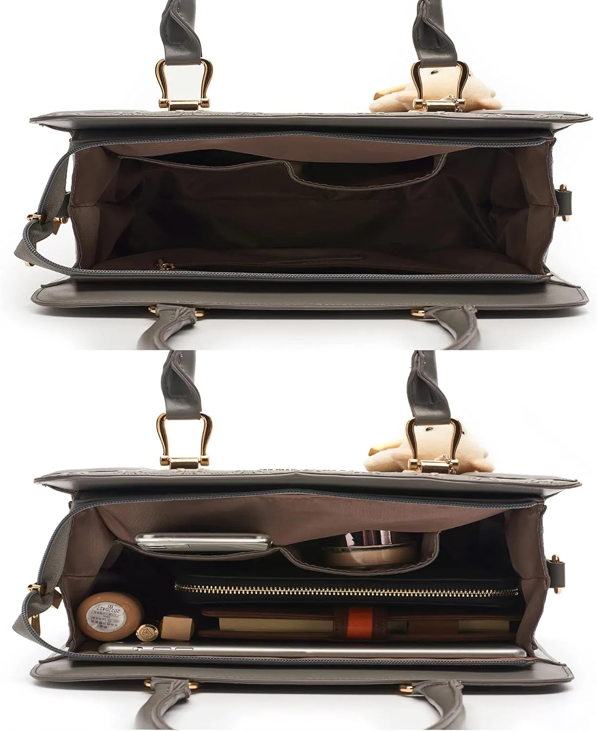 Women's Fashion Handbags Tote Bags Shoulder Bag Top Handle Satchel Purse Set 4pcs