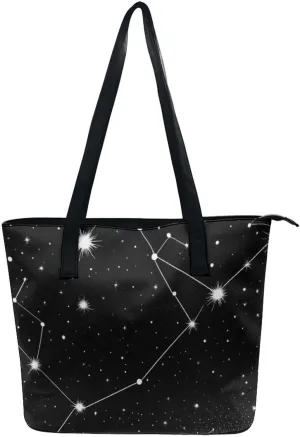 Women's Fashion Tote Bag, Large Capacity Lightweight Handbag, Shopping Bags with Compartment