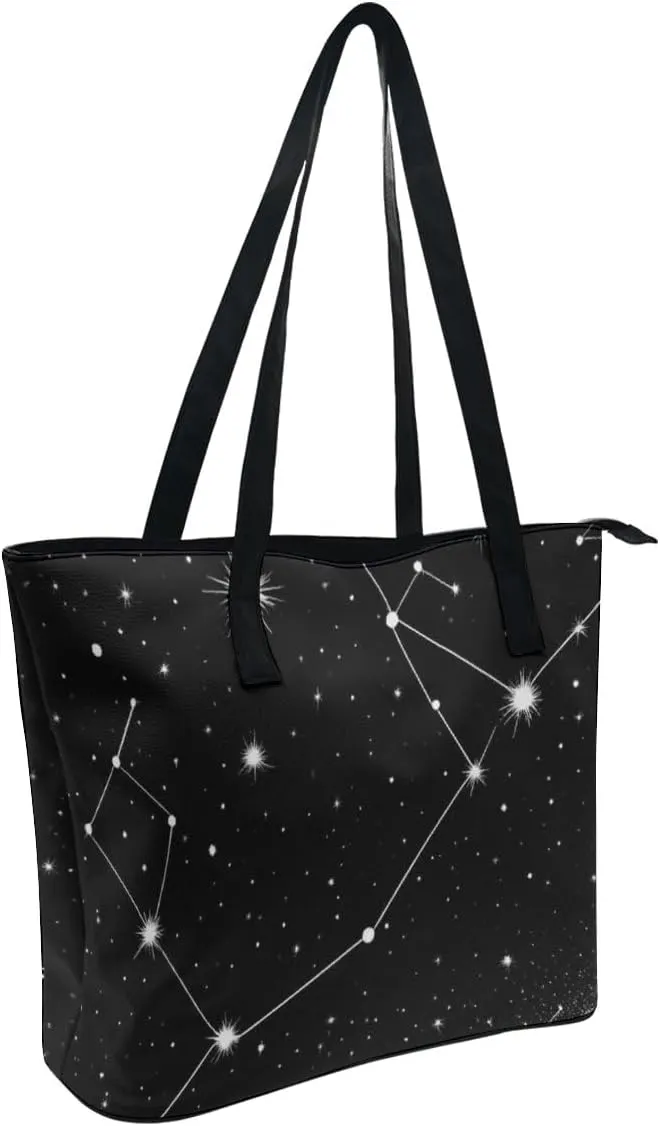 Women's Fashion Tote Bag, Large Capacity Lightweight Handbag, Shopping Bags with Compartment