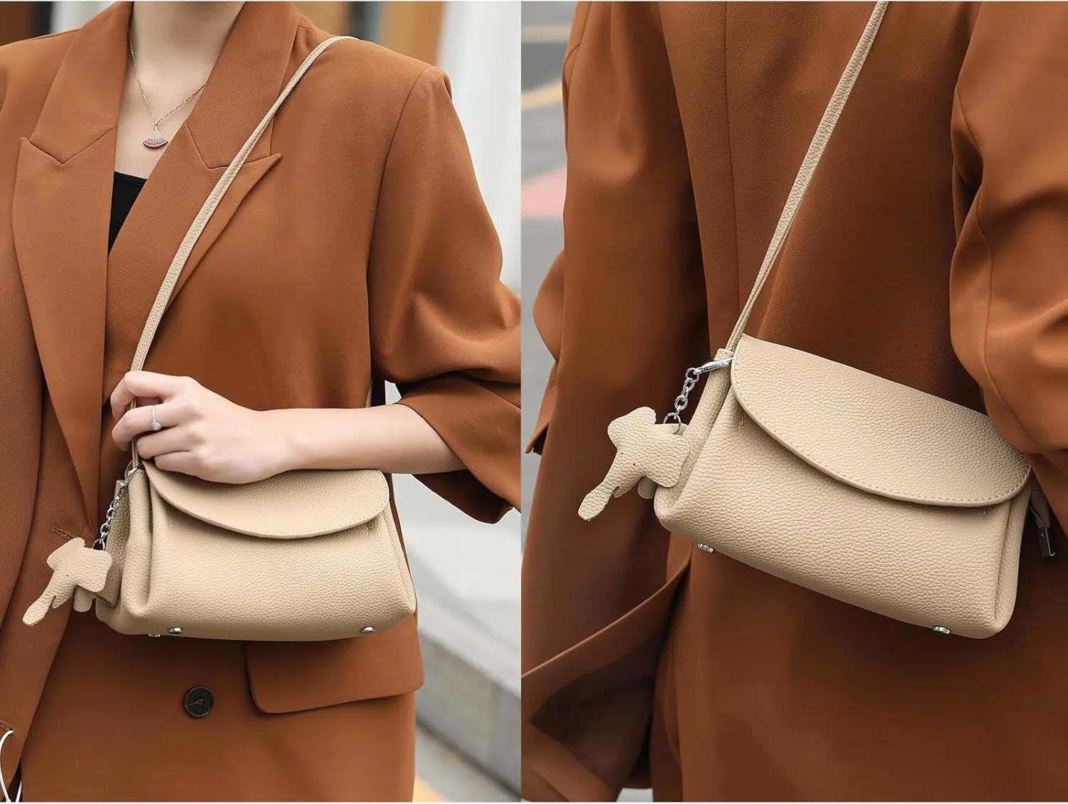 Womens Genuine Leather Crossbody Bags Shoulder Handbags for Women