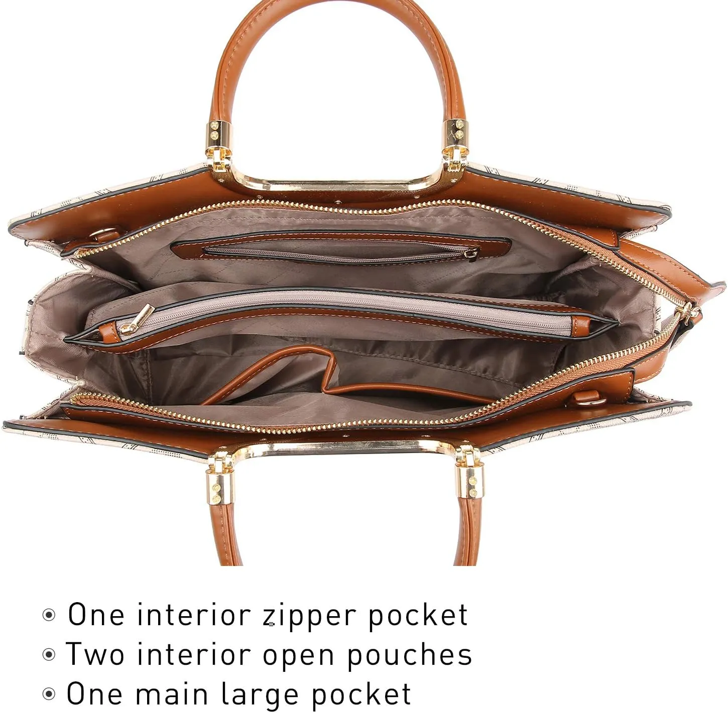 Womens Handbag Top Handle Shoulder Bag Tote Satchel Purse Work Bag with Matching Wallet