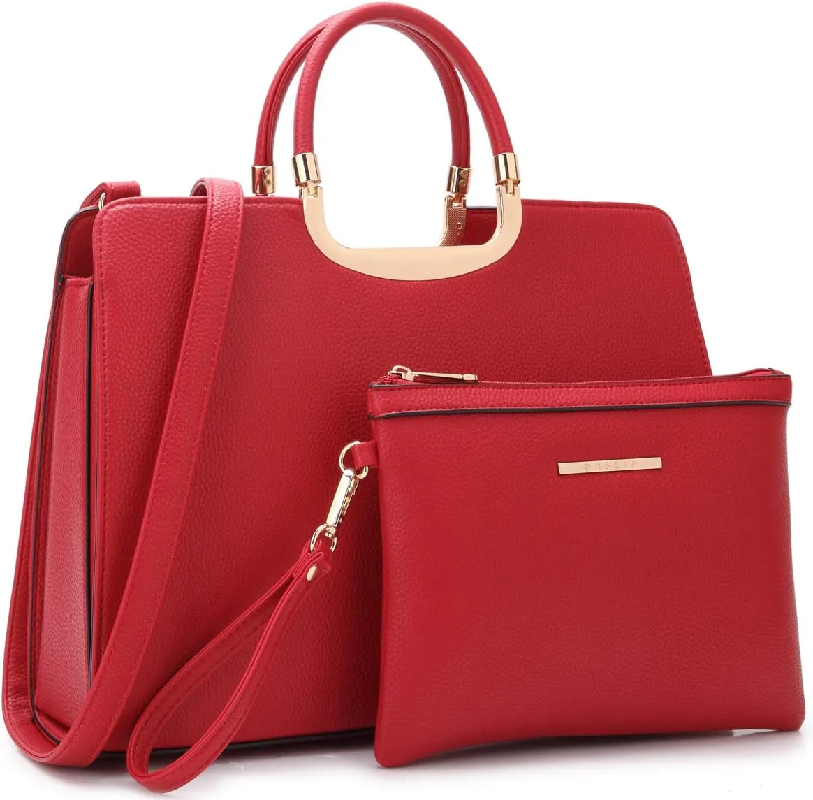 Womens Handbag Top Handle Shoulder Bag Tote Satchel Purse Work Bag with Matching Wallet