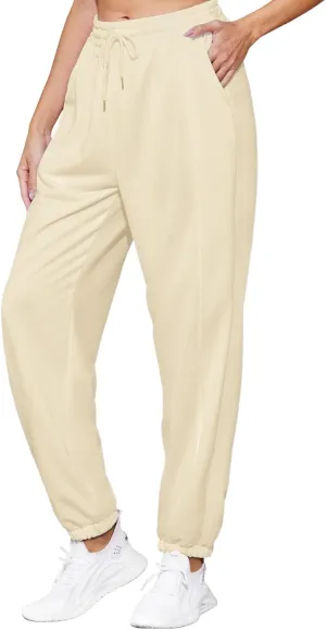 Women's High Waist Baggy Sweatpants Lounge Drawstring Workout Pants with Pockets Sweats for Women Running Joggers