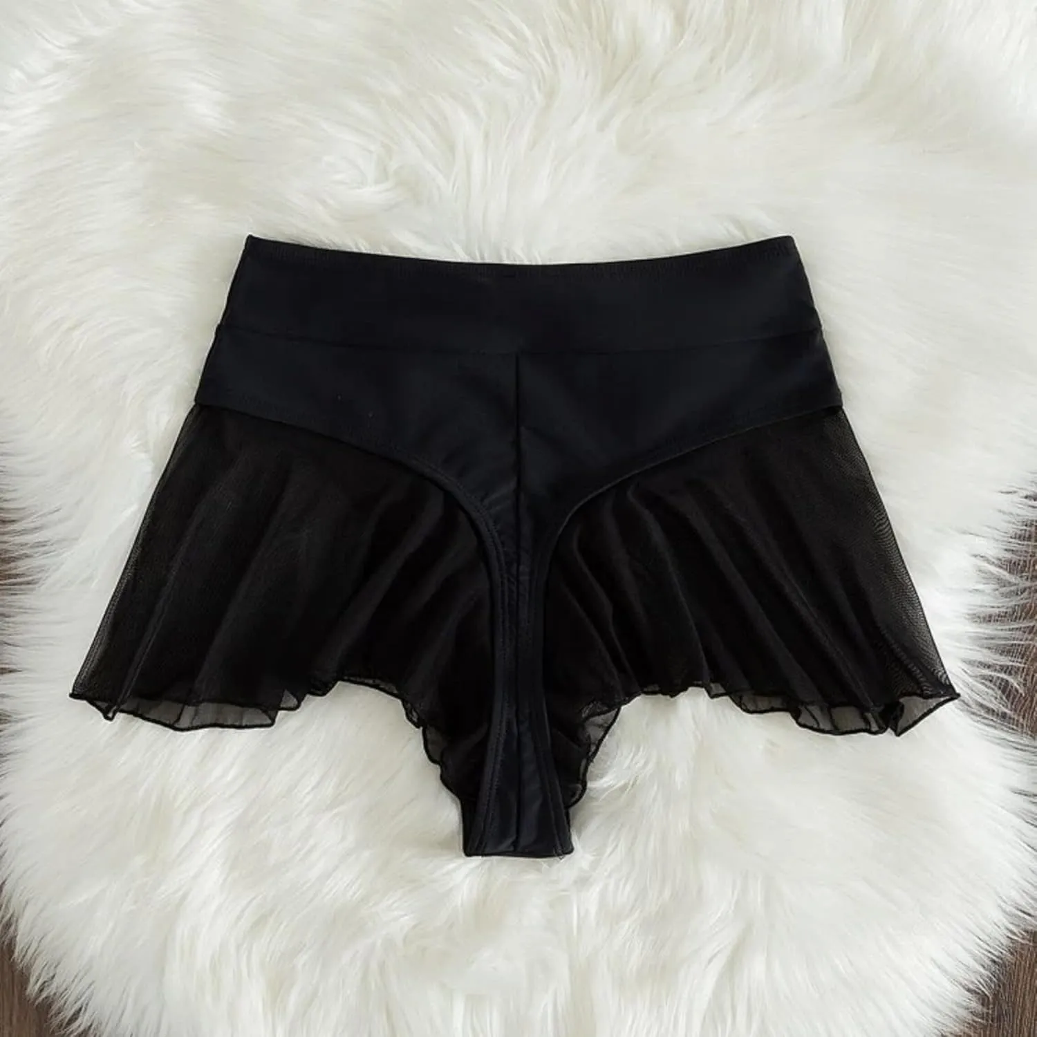 Women's High Waist Workout Gym Shorts Sexy Club Hot Pants Yoga Booty Shorts Dance Skirts